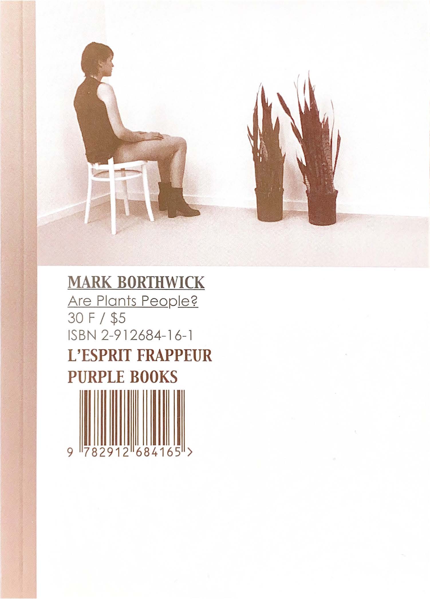 MARK BORTHWICK Zine Purple Books-