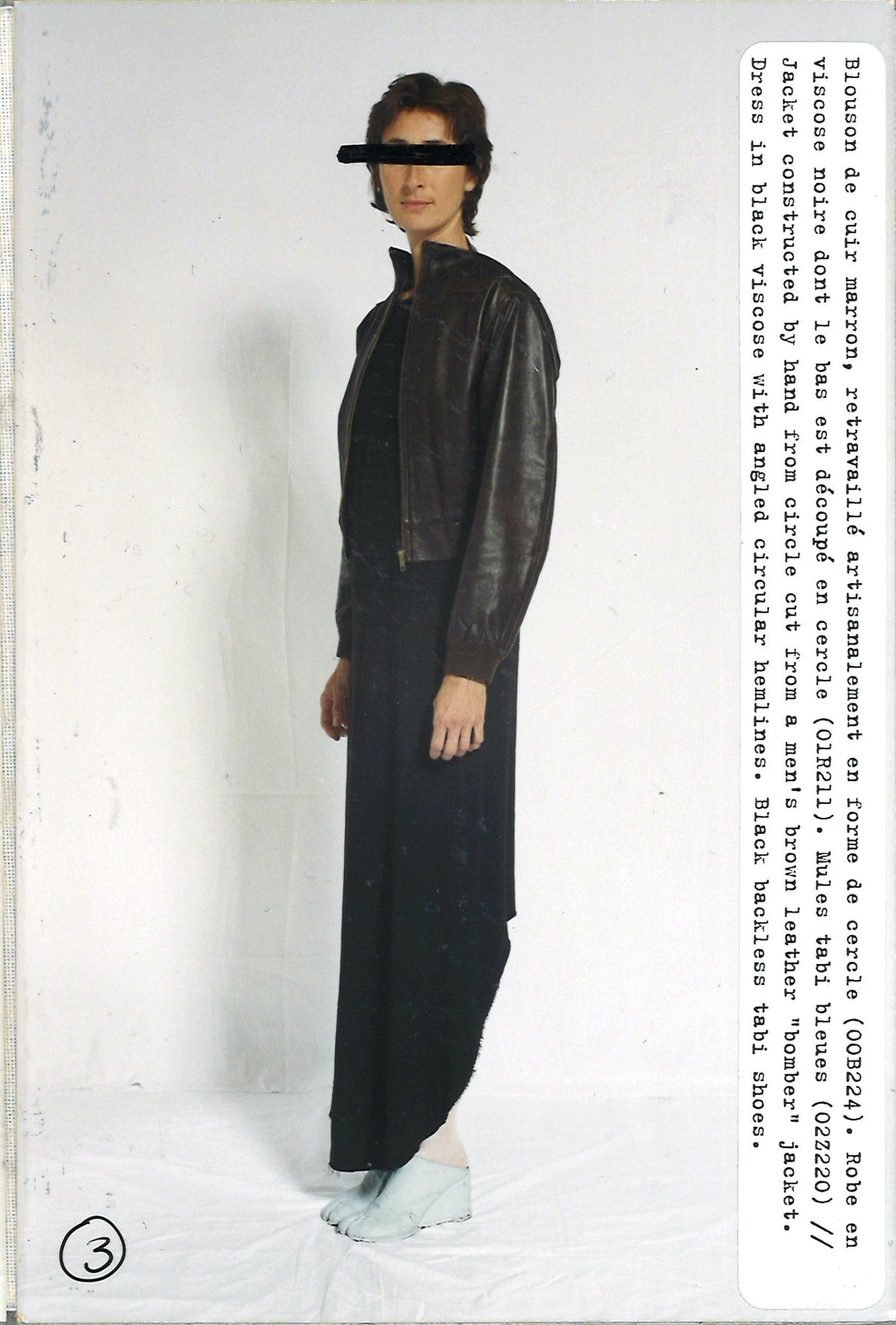 MARTIN MARGIELA 2002 leather bib front piece