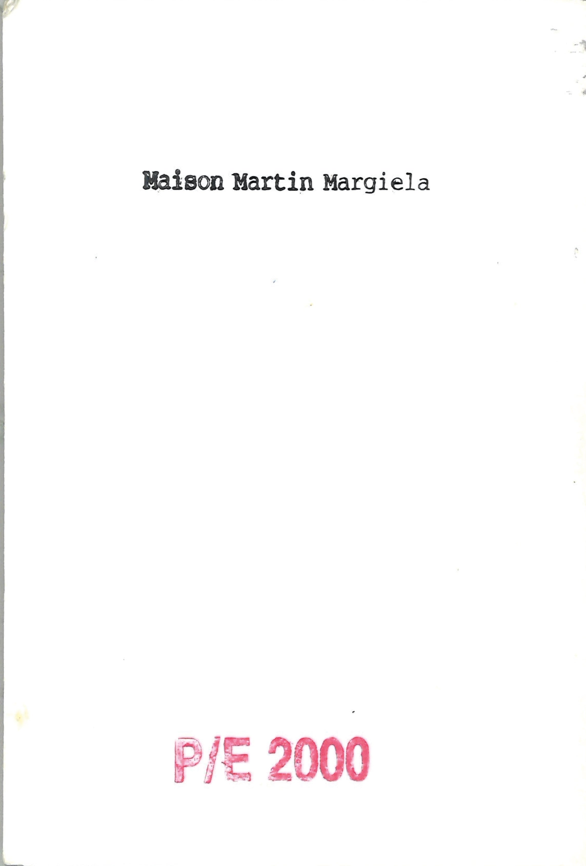 Maison Martin Margiela Lookbook
Womenswear Collection Spring/Summer 2000