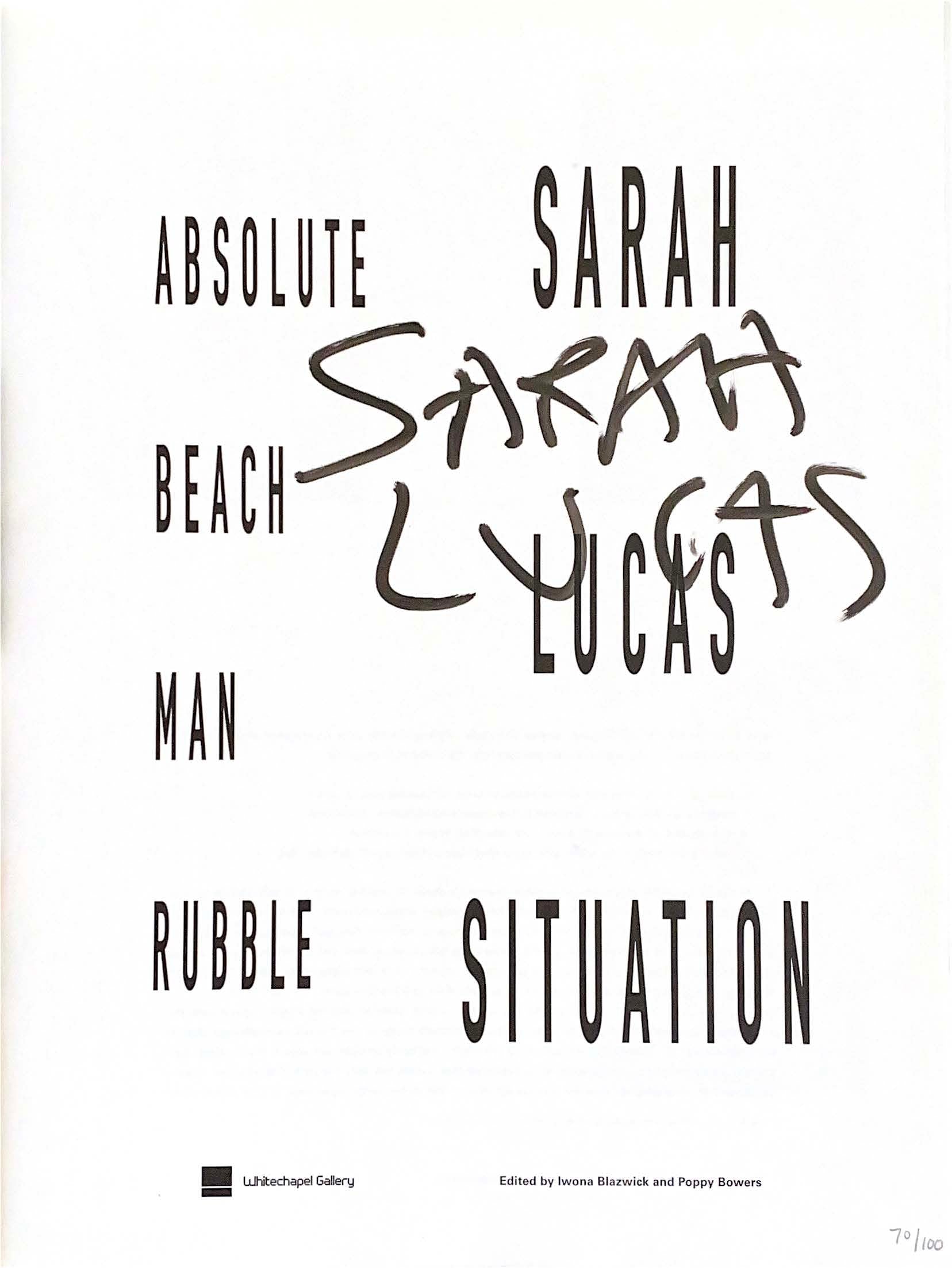 Situation: Absolute Beach Man Rubble
Signed copy. N° 70/100