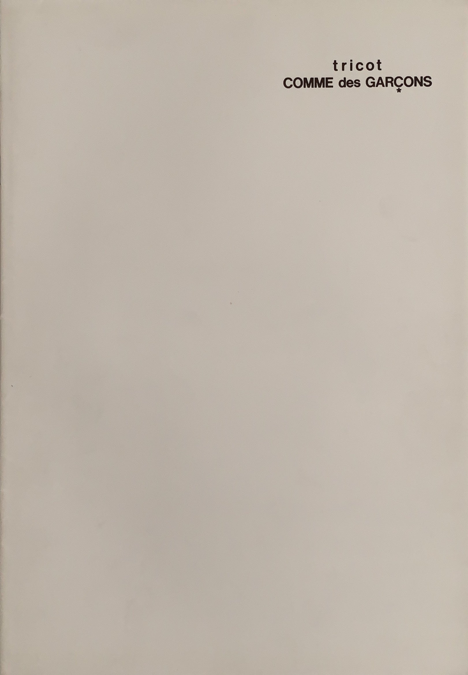 Rare Books Paris Comme des Garçons Tricot Catalogue (Paolo Roversi) 10